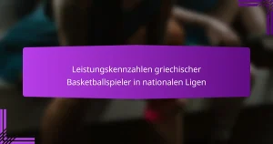 Leistungskennzahlen griechischer Basketballspieler in nationalen Ligen