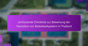 Umfassende Checkliste zur Bewertung der Statistiken von Basketballspielern in Thailand